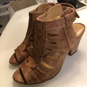 Naturalizer Brown Caged Sandals